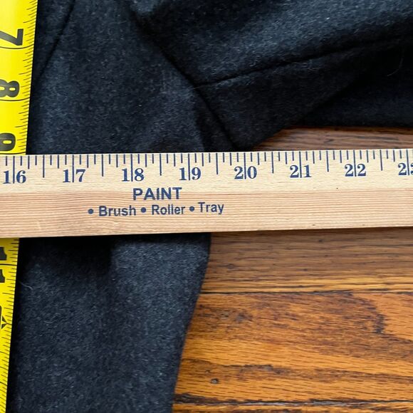 INC International Concepts Women's Wool Blend Pea Coat Dark Gray Size M - Picture 4 of 7